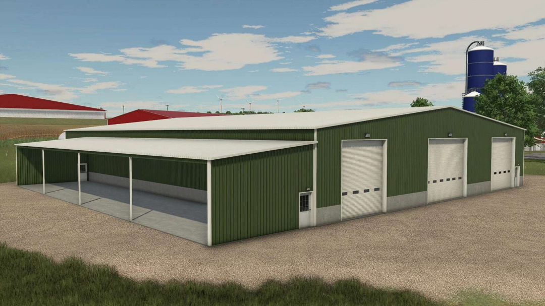 Large Metal Drive Thru Garage v1.0