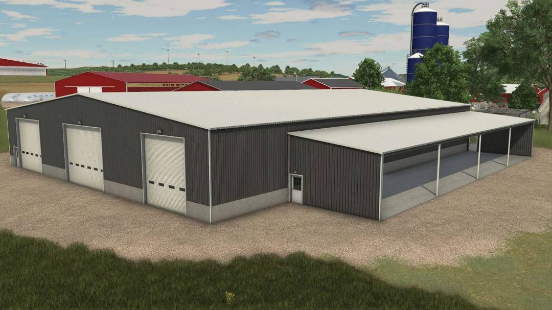 Large Metal Drive Thru Garage v1.0