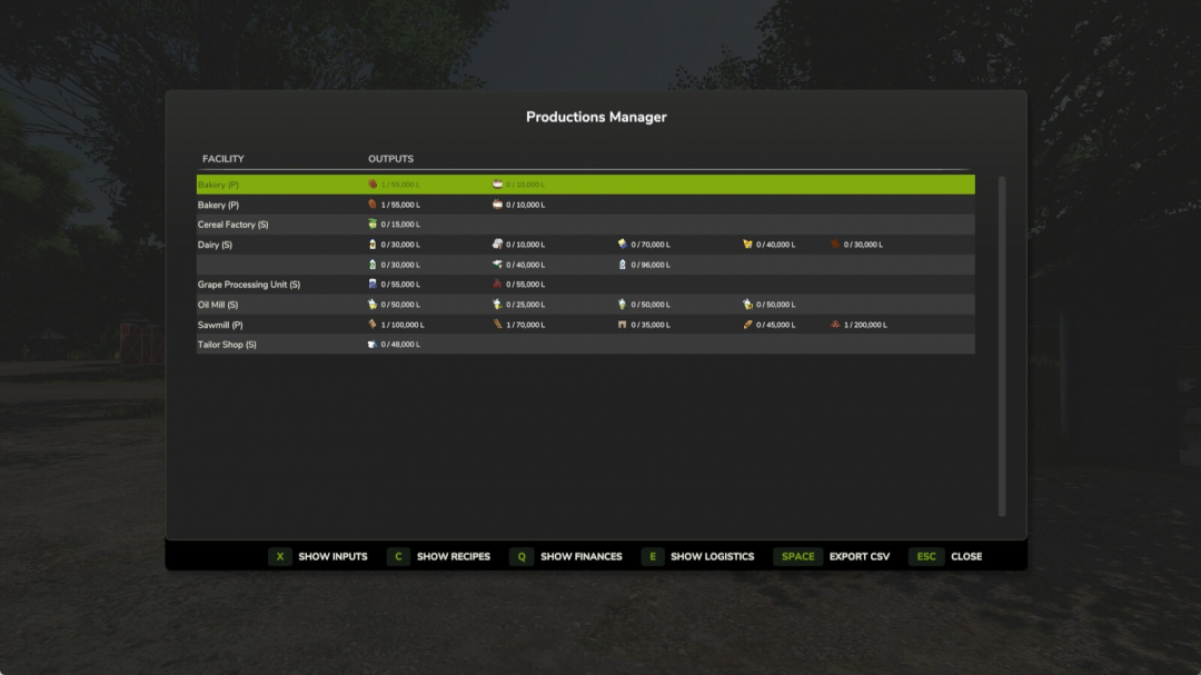 Productions Manager v1.0.0.1