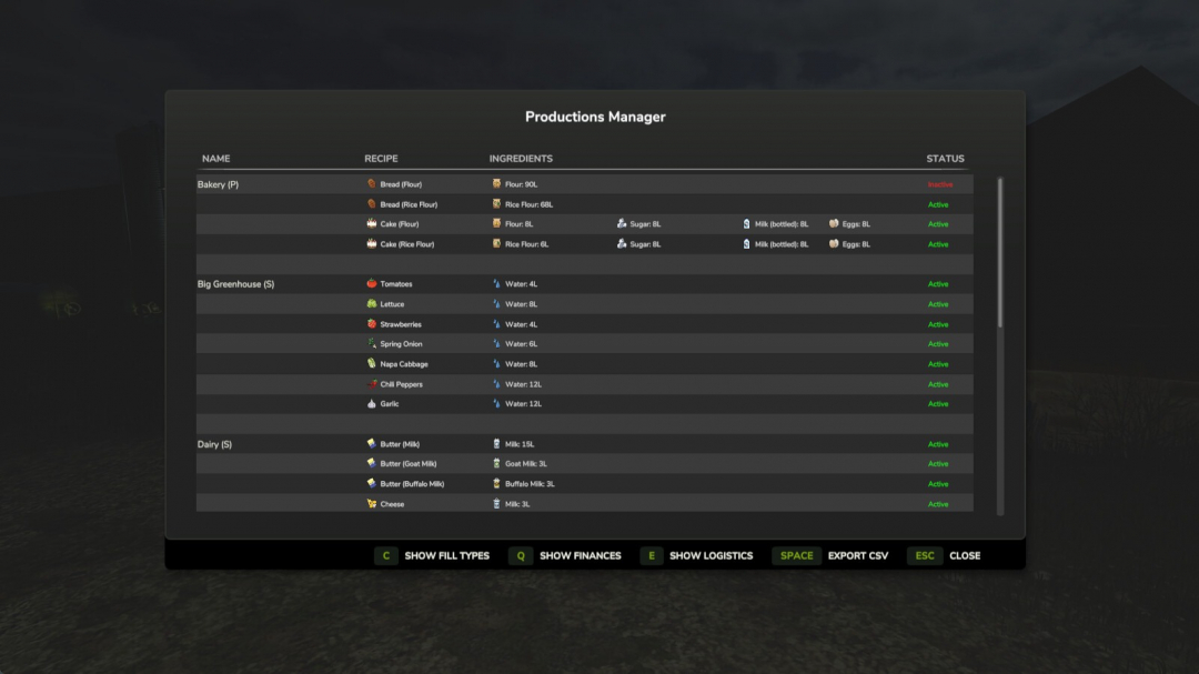 Productions Manager v1.0.0.1