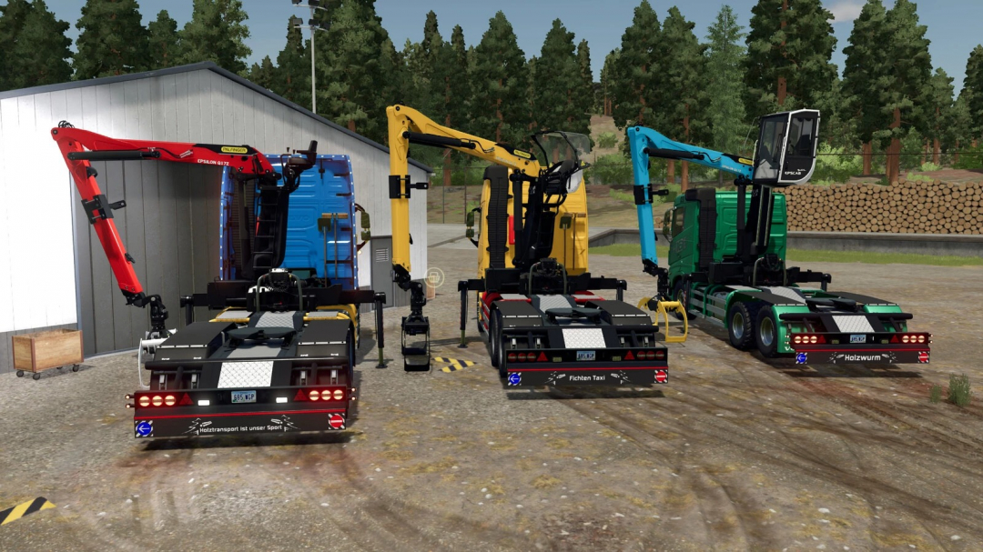Volvo FH 16 Forestry Z-Crane Semi Pack v1.0