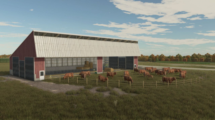 fs25-mods, American Cow Stable V1.0