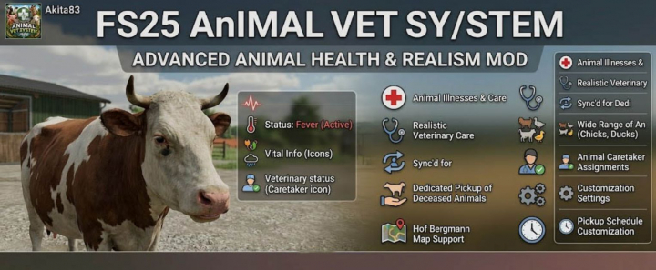 fs25-mods, Animal Vet System v1.0