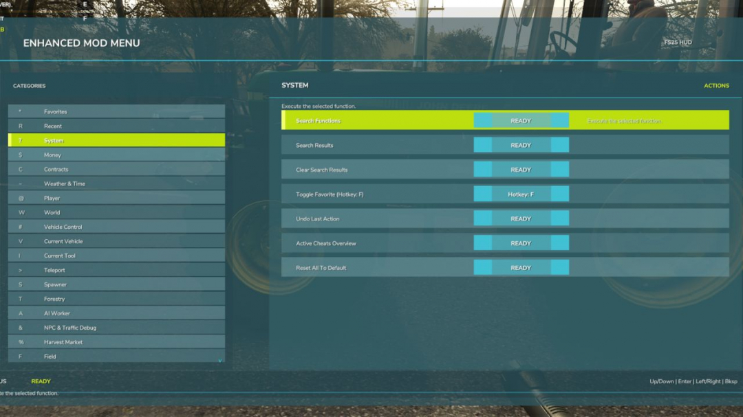 Enhanced Mod / Cheat Menu V1.5