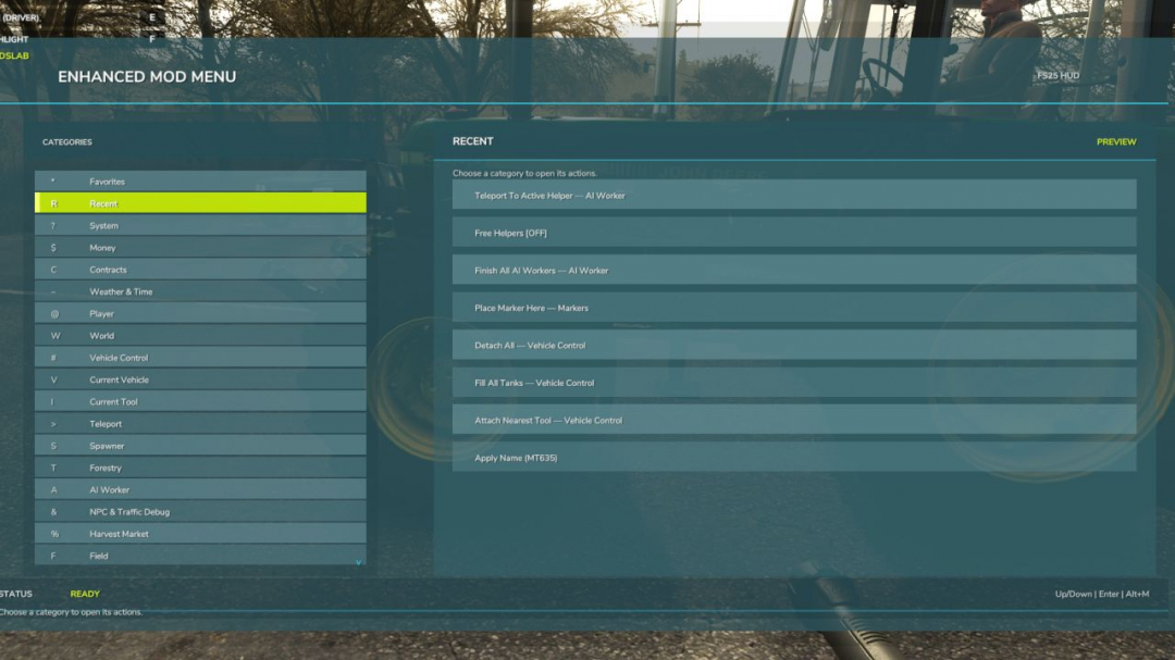 Enhanced Mod / Cheat Menu V1.5