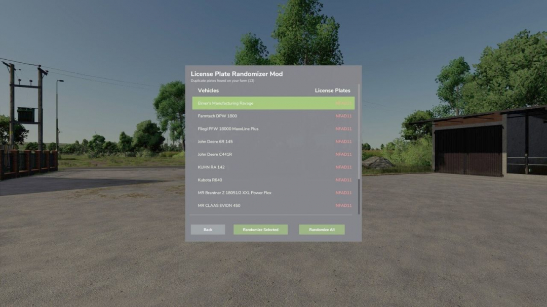 License Plate Randomizer V1.0