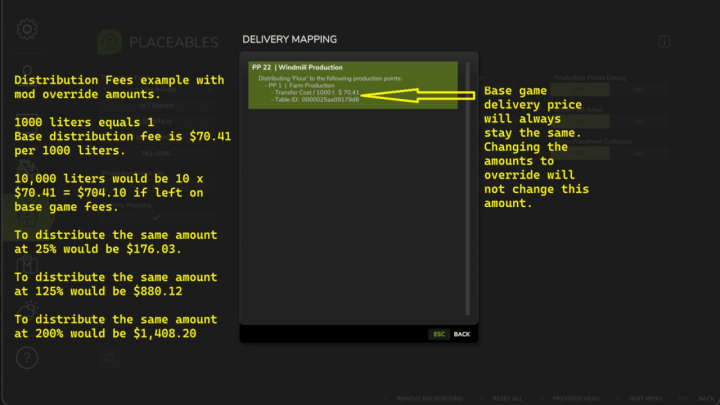 fs25-mods,  Distribution Cost Override V1.0