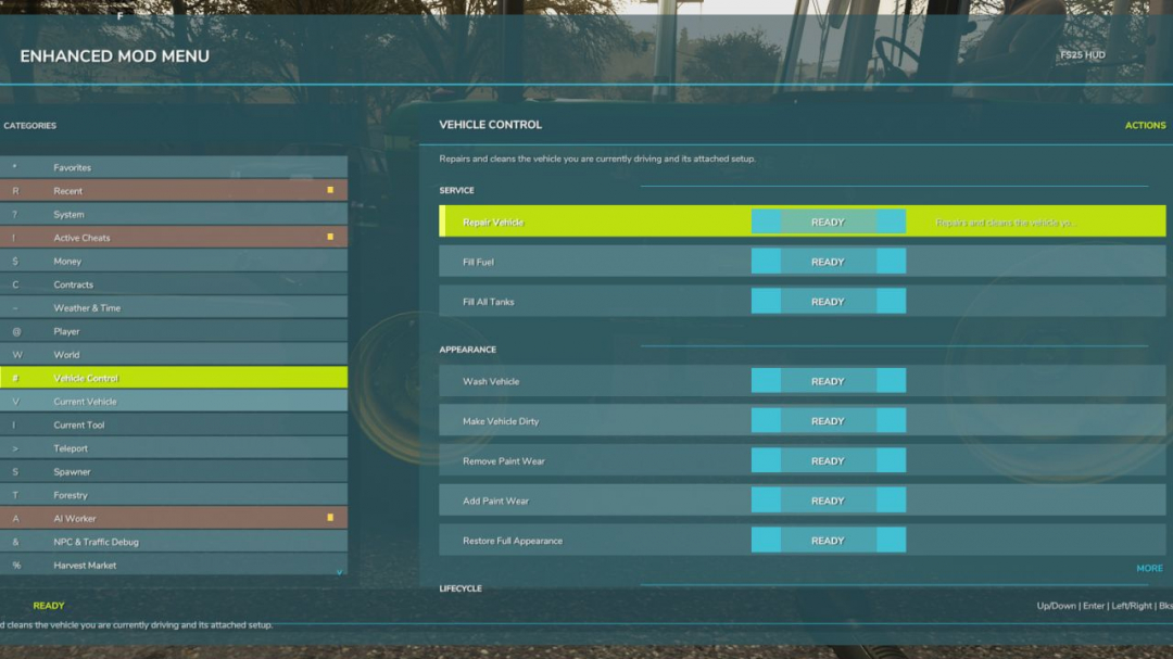 Enhanced Mod / Cheat Menu V1.7