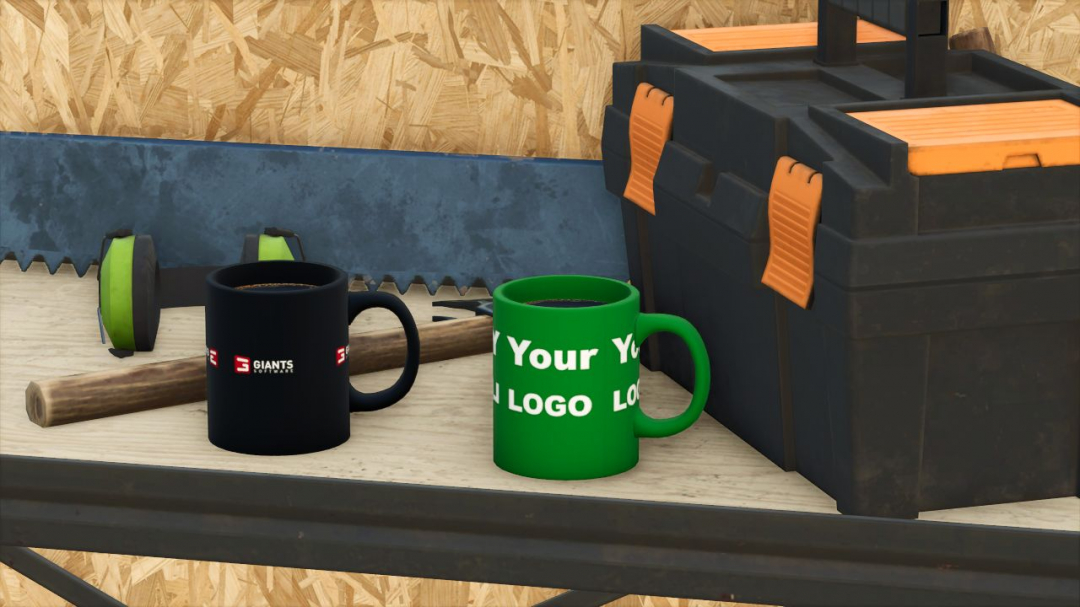 GIANTS Software coffee mug (Prefab) V1.0