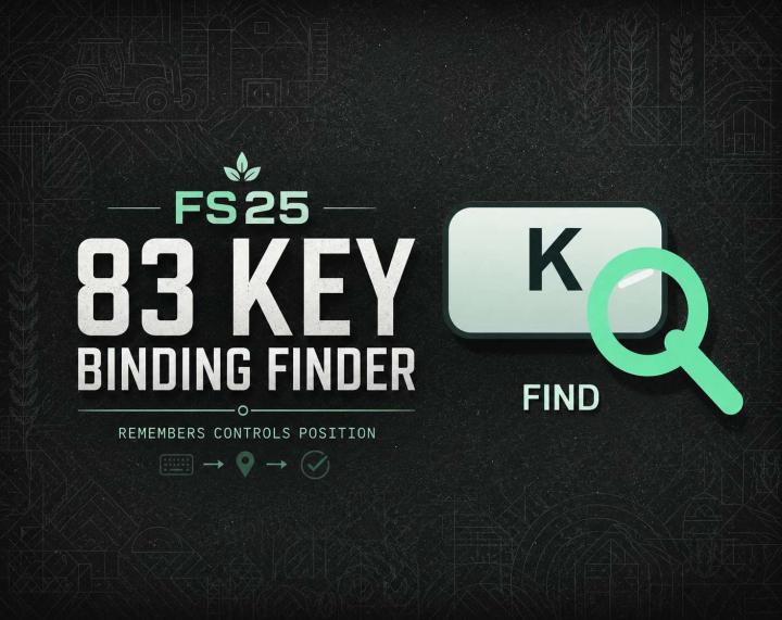 fs25-mods,  83 Key Binding Finder v1.0