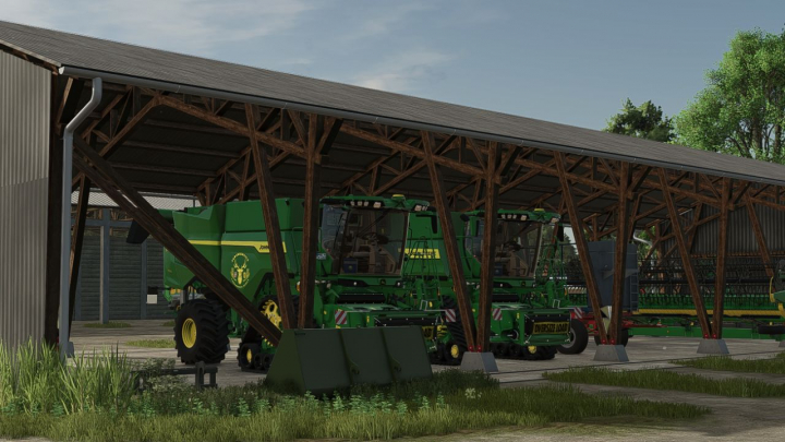 fs25-mods,  Trailing roof – vehicle shelter V1.0