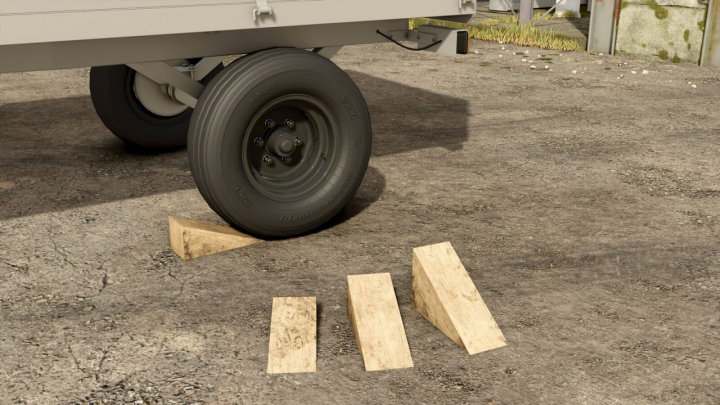 fs25-mods,  Wooden Wheel Chocks V1.0