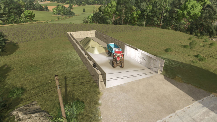 fs25-mods, Modern bunker silo V1.0