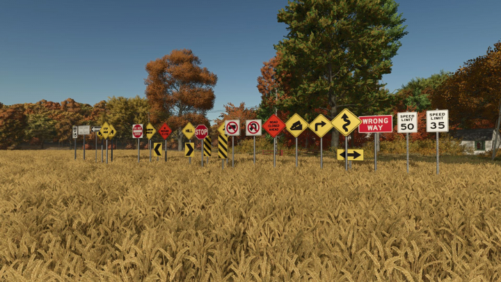 fs25-mods,  Placeable US Road Sign Pack 1 V1.0