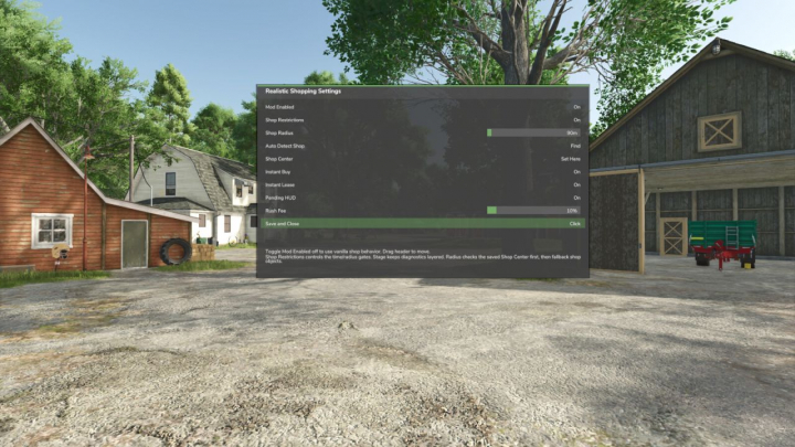 fs25-mods,  Realistic Shopping V1.0