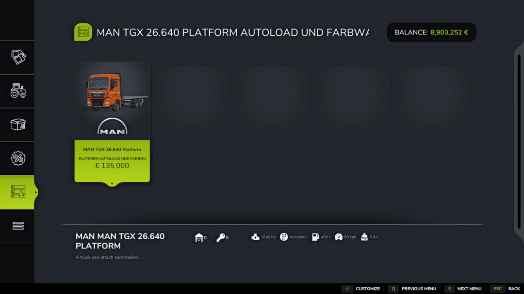 MAN TGX 26640 Autoload V1.2