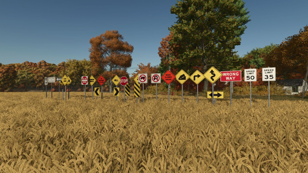 Placeable US Road Sign Pack 1 V1.0