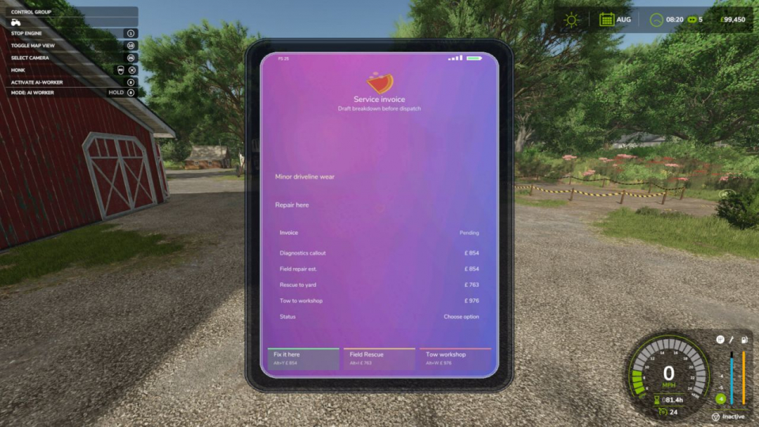 Realistic Vehicle Service V1.0