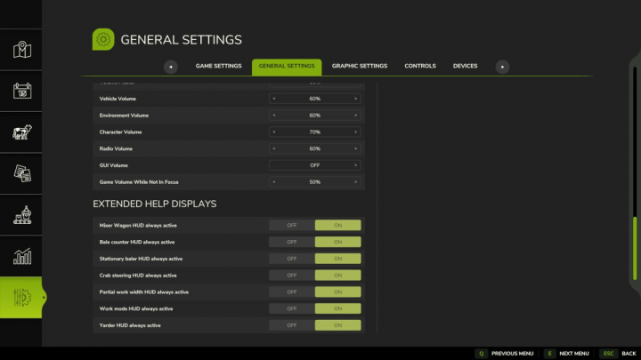 fs25-mods,  Extended Input Help V1.1