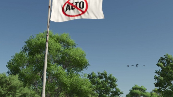 fs25-mods, “No Alto” Placeable Flag V1.0