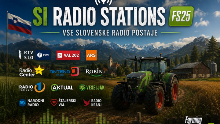 fs25-mods,  Slovenian radio stations V1.0