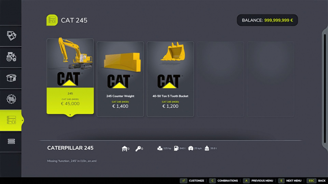 CAT 245 V1.0