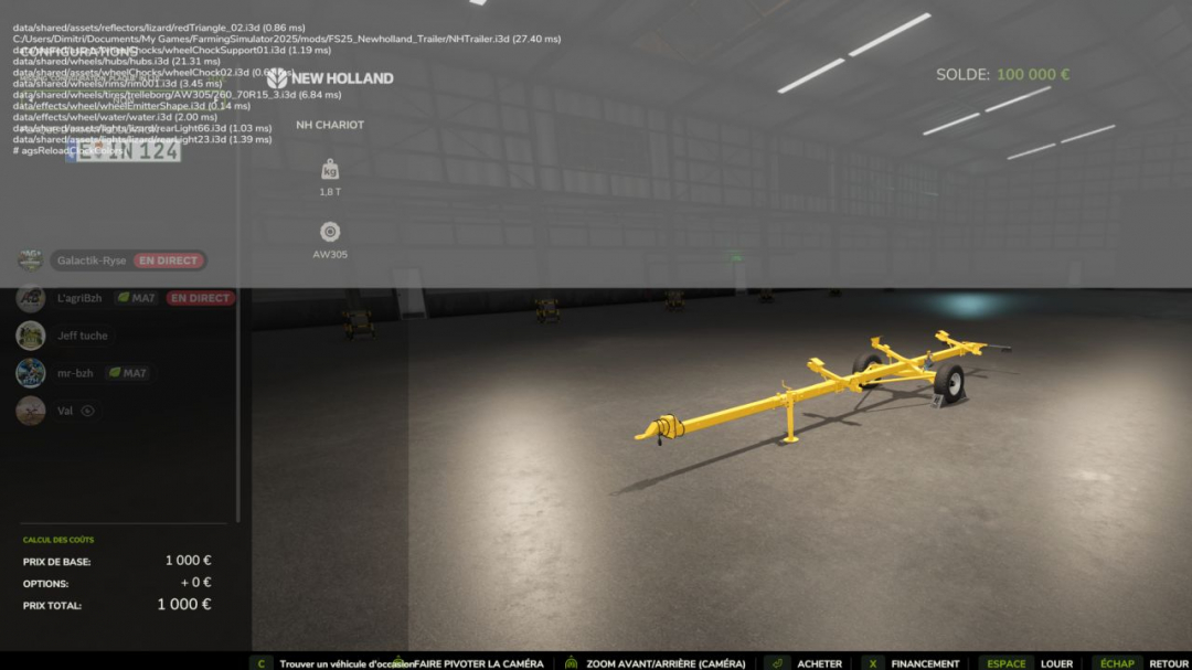 New Holland cutterbar trolley V1.0