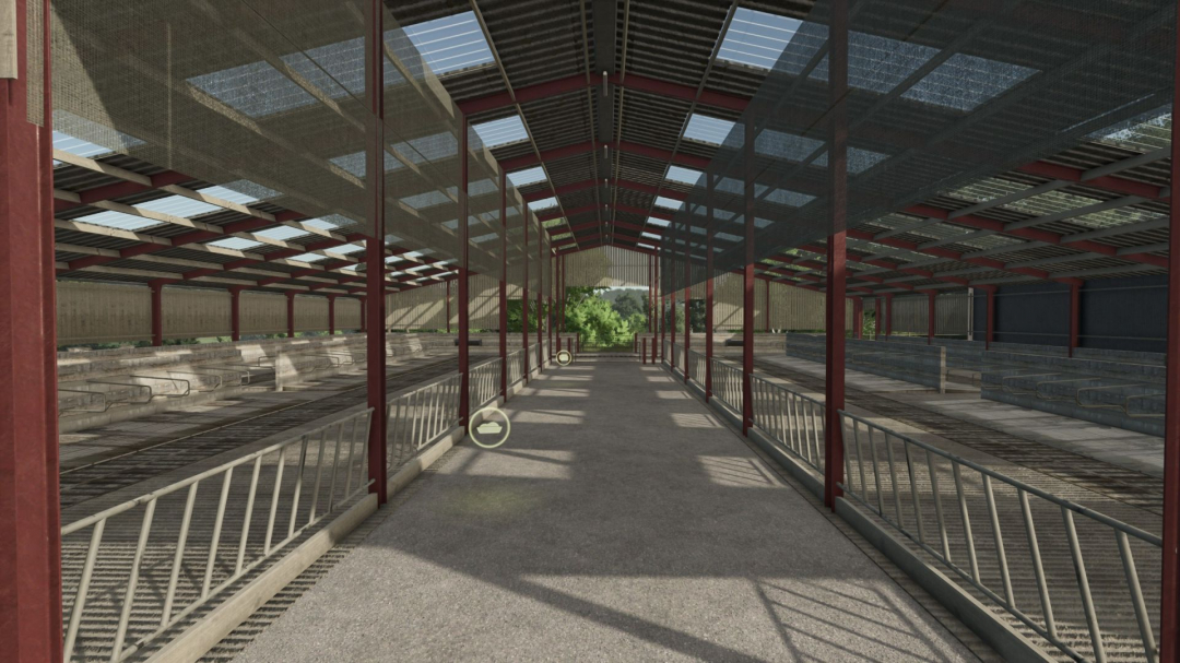 Dairy cattle barn with cubicles V2.0