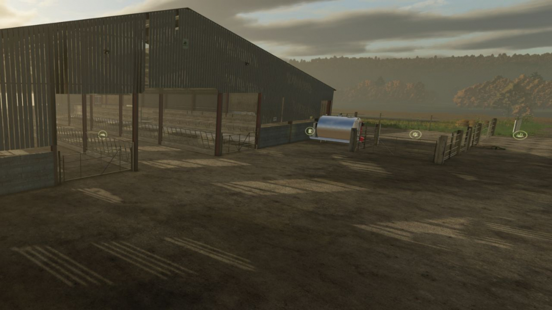Dairy cattle barn with cubicles V2.0