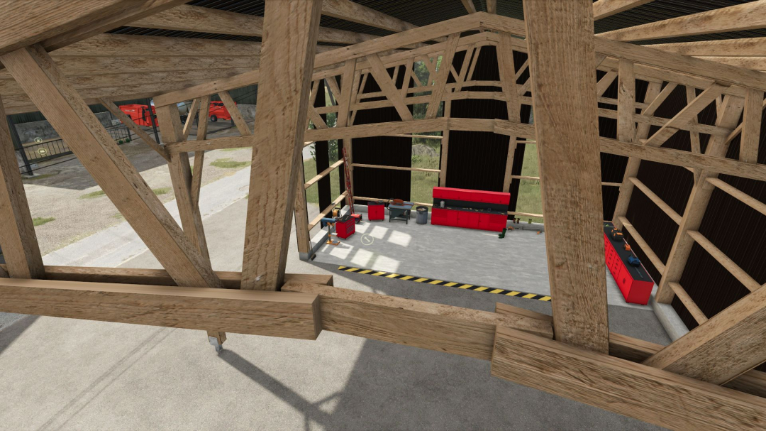 Wooden agricultural garage-workshop V1.0