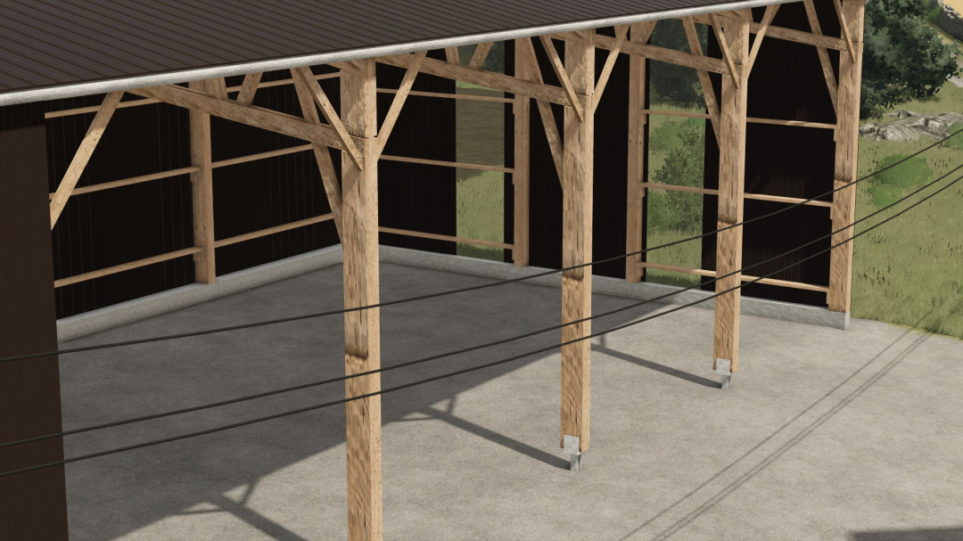 Wooden agricultural garage-workshop V1.0