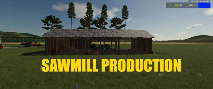fs25-mods,  SAWMILL PRODUCTION v1.0