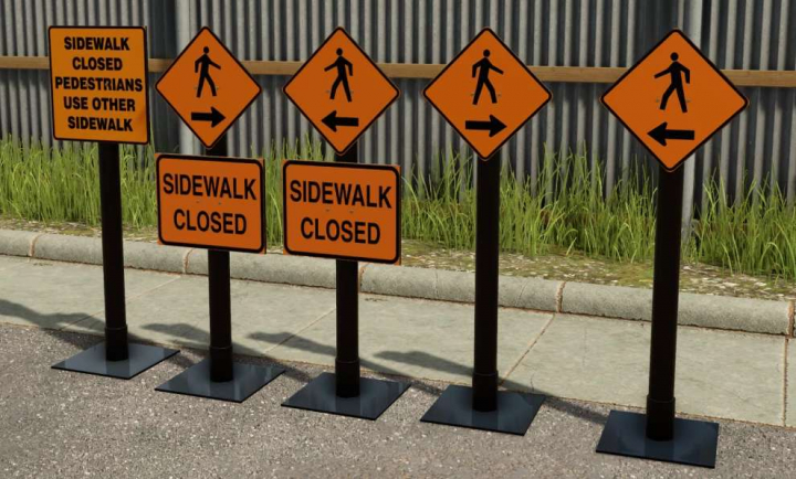 fs25-mods,  SideWalk Closed Pack v1.0