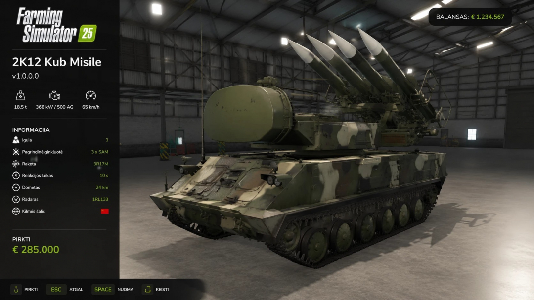 2K12 Kub Misile v1.0