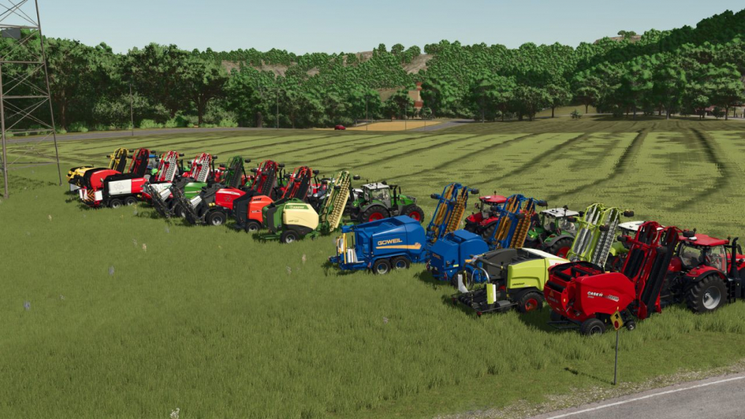 Round Balers Pack With Windrower V1.0