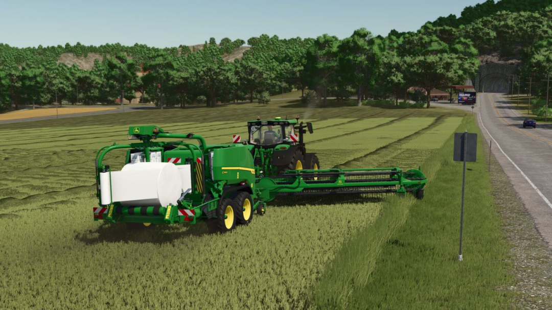 Round Balers Pack With Windrower V1.0