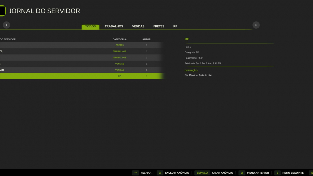 Server Journal v1.0