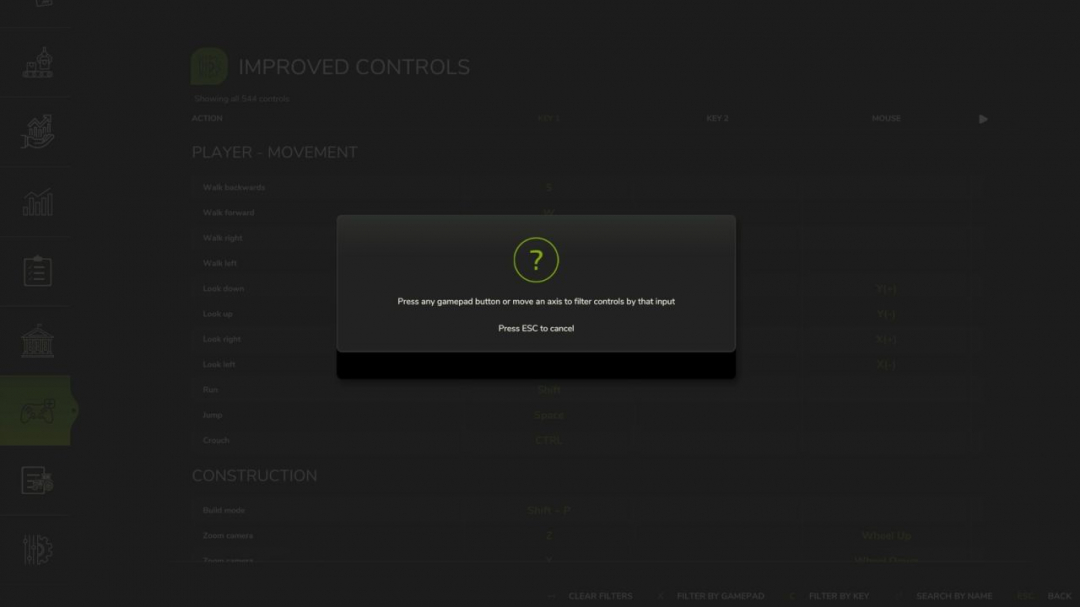 Improved Controls Menu V1.0