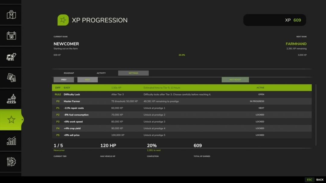 XP Progression System V1.7.7