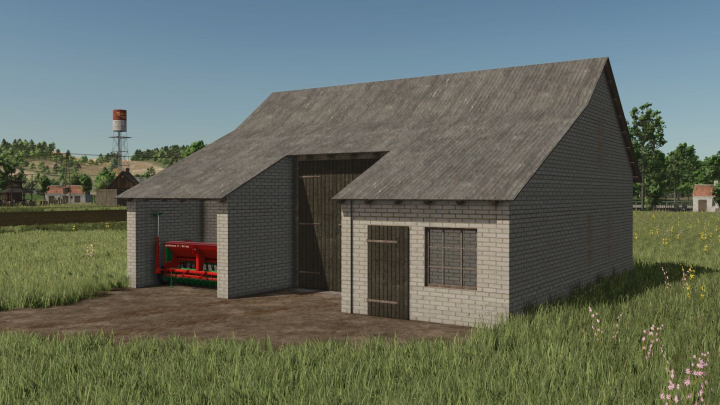 fs25-mods,  Barn with cross passage, shed and utility room V1.0