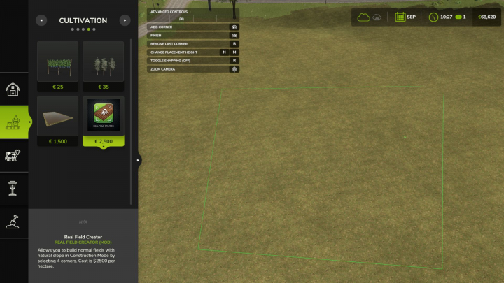 fs25-mods,  Real Field Creator V1.0