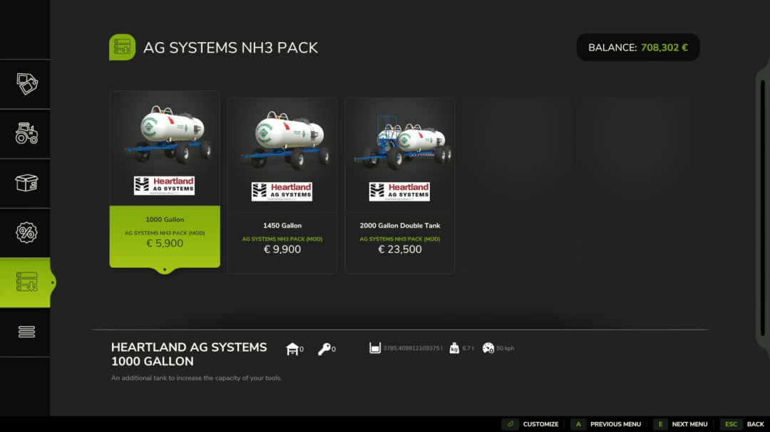 Ag Systems Anhydrous wagons V1.0