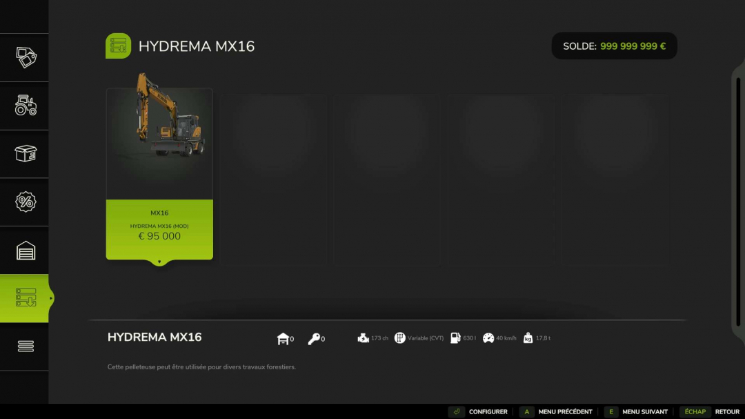 Hydrema mx16 + pack acb v1.0