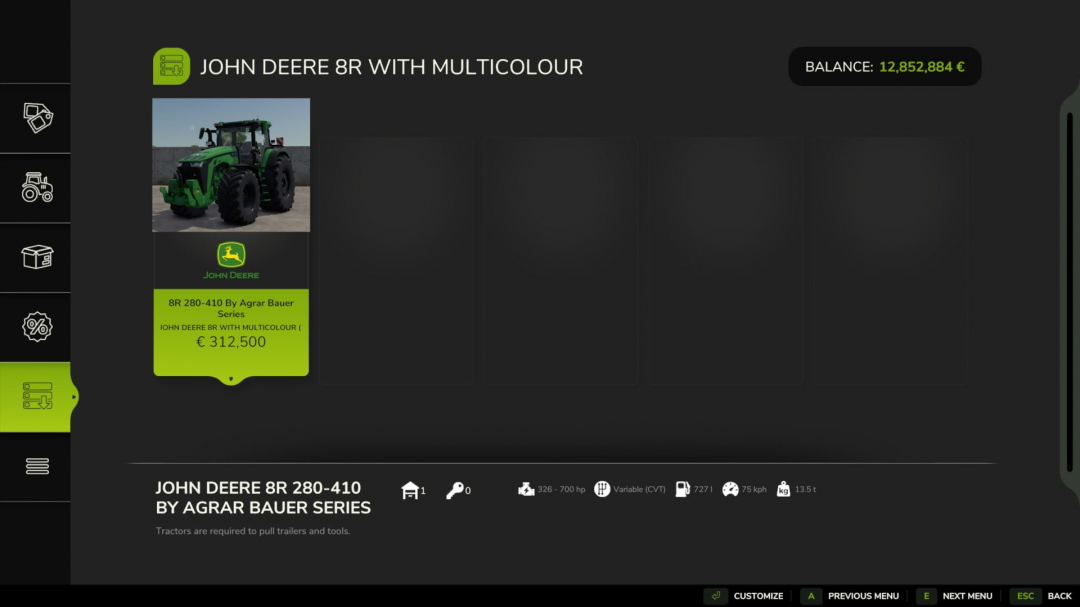 John Deere 8R Edit V2.0