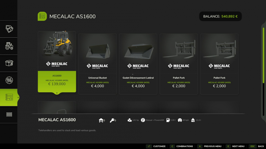 Mecalac AS1600 V1.0