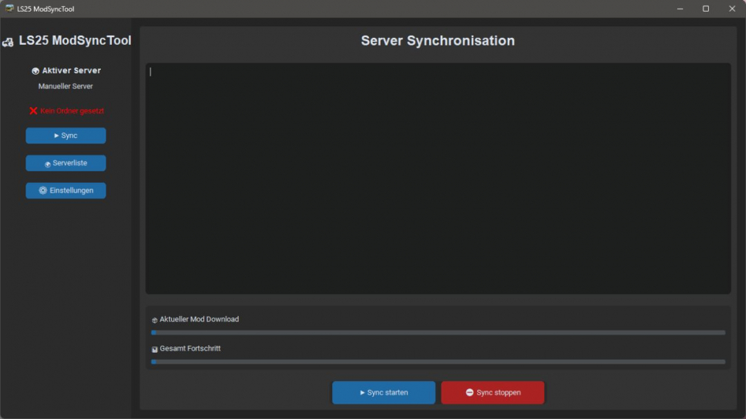 Mod Sync Tool With Server List V1.1