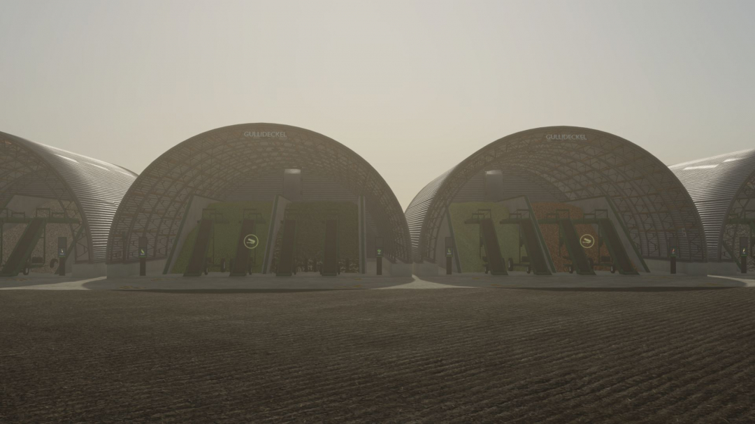 Modern silo with digital screen V1.0