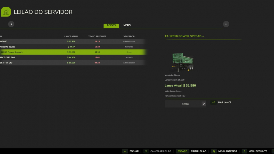 Server Auction V1.0