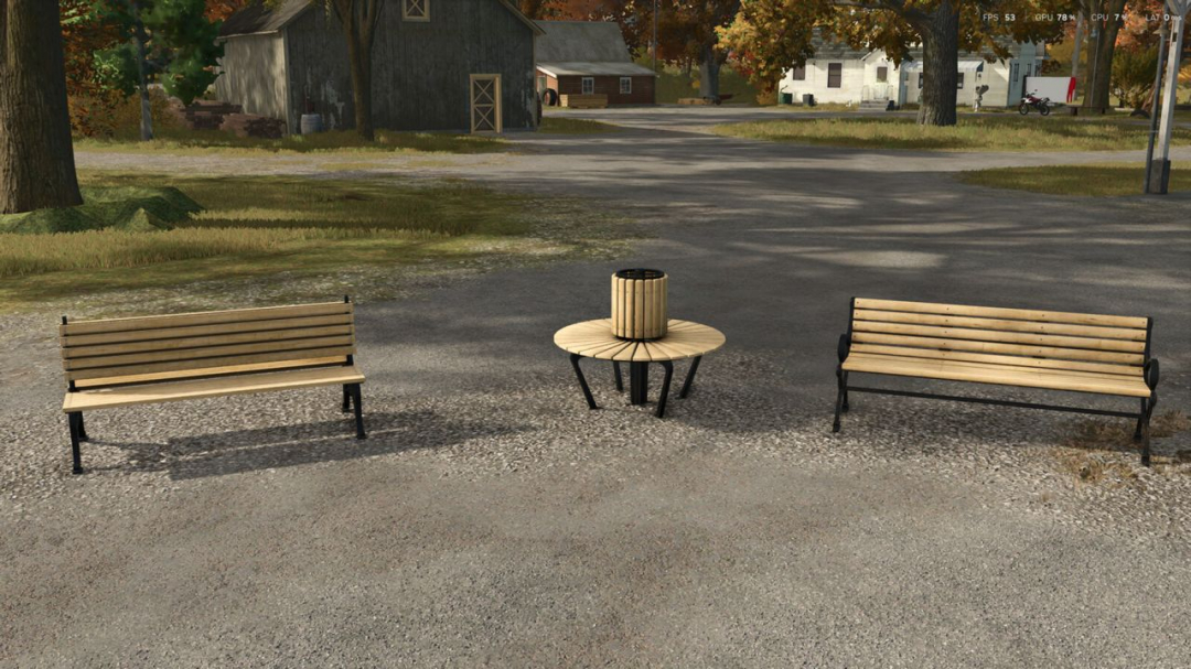 Wooden Benches Pack V1.0