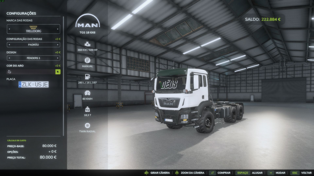 MAN TGS 18 6X6 Agro Truck v1.0